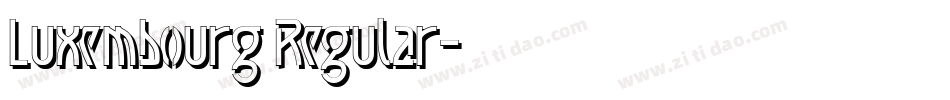 Luxembourg Regular字体转换